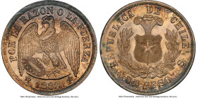 Republic Peso 1882-So MS66 NGC, Santiago mint, KM142.1. Tastefully toned, this premium example was awarded the highest grade to-date by NGC. From the ...