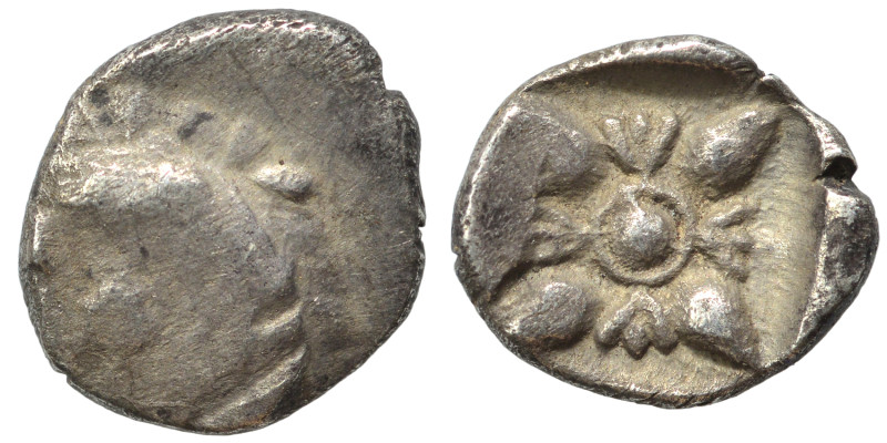 IONIA. Miletos. Late 6th-early 5th centuries BC Obol (silver, 0.66 g, 10 mm). Fo...