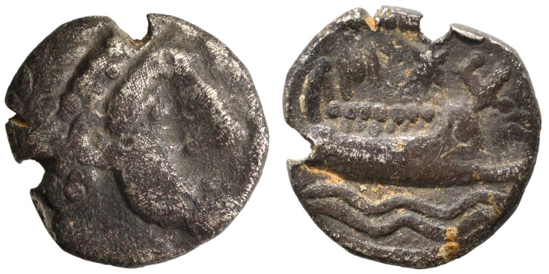 PHOENICIA. Arados. Uncertain king. Circa 400-384 BC. 1/16 Shekel (silver, 0.58 g...