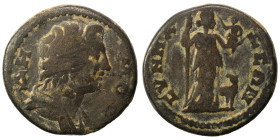 PHRYGIA. Synnada. Pseudo-autonomous. Late 2nd-early 3rd centuries. Ae (bronze, 11.88 g, 25 mm). ΔΗΜΟC Draped bust of the youthful Demos right. Rev. CV...