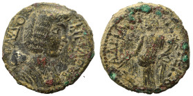 PHRYGIA. Hadrianopolis-Sebaste. Julia Domna. Diassarion (bronze, 5.99 g, 21 mm). IOYΛ ΔOMNA CЄB Draped bust of Julia Domna to right. Rev. ΑΔΡΙΑ […] Ty...