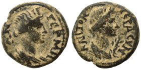 MYSIA. Germe. Pseudo-Autonomous. Early 2nd century AD. Ae (bronze, 3.43 g, 17 mm). ΙЄΡΑ ϹΥΝΚΛΗTO Bare-headed, draped bust of the Senate right. Rev. ΓΕ...