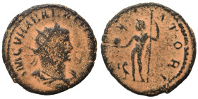 Vabalathus, usurper, 268-272. Antoninianus (bronze, 3.24 g, 20 mm), Antioch. IM C VHABALATHVS AVG Radiate, draped and cuirassed bust to right. Rev. IO...