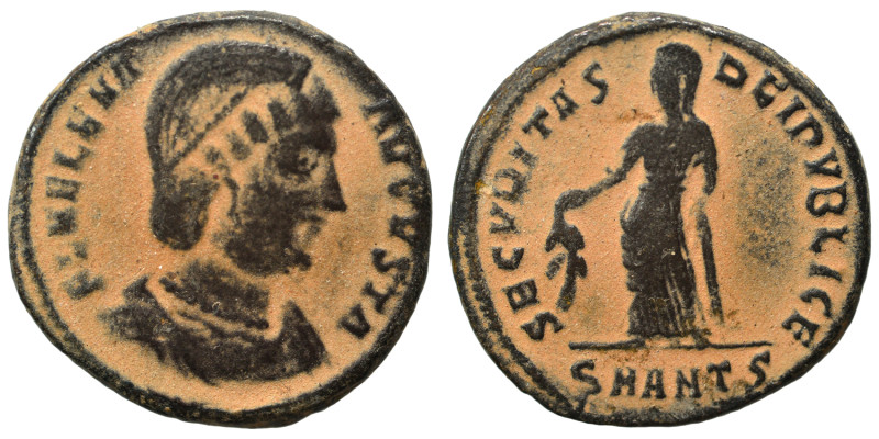 Helena, Augusta, 324-335. Follis (bronze, 3.33 g, 19 mm). Antioch. FL HELENA AVG...