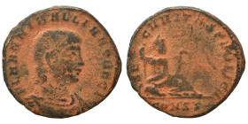 Hanniballianus. Rex Regum, 335-337. Follis (bronze, 1.56 g, 16 mm). Constantinople. FL HANNIBALLIANVS REGI Bareheaded, draped, and cuirassed bust righ...