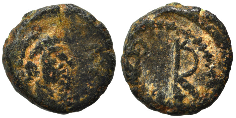 Basiliscus, 475-476. Nummus (bronze, 0.90 g, 10 mm), Constantinople. [D N bASIL]...