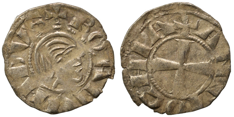 CRUSADERS. Principality of Antioch. Bohémond III, 1149-1163. Denier (silver, 0.7...