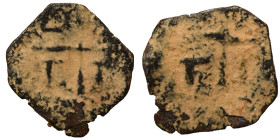 CRUSADERS. Principality of Antioch. Anonymous. Follis (bronze, 0.43 g, 14 mm), circa 1250-1268. A/N/T/I (or similar) in angles of long cross pattée. R...