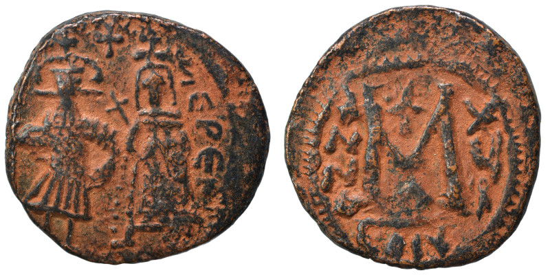 Arab Byzantine. Umayyad Caliphate. Circa 642-646. Imitating 'Cyprus follis of He...