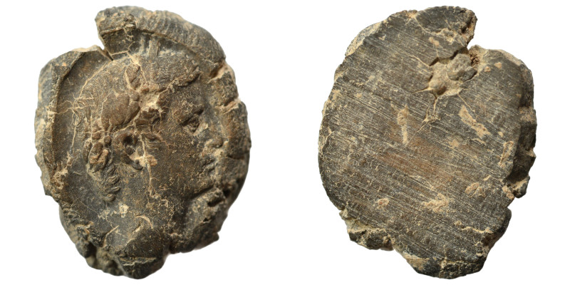 Greek-Roman. Circa 1st-3rd centuries AD. Terracotta token. 3.28 g, 24 mm.