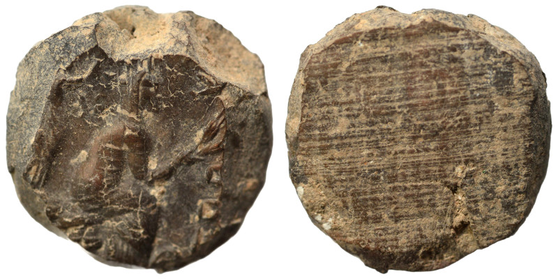 Greek-Roman. Circa 1st-3rd centuries AD. Terracotta token. 2.08 g, 18 mm.