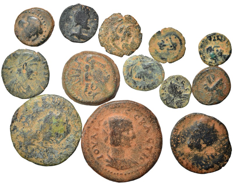 Group lot of 13 mixed Ancient coins. F-VF. As seen, no return.