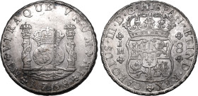 Europe » Spain » Spanish Colonial » Peru
Peru 1768 LM JM, 8 Reales Graded MS 63 by NGC-Attractive appearance with nice silvery and lustrous surfaces;...