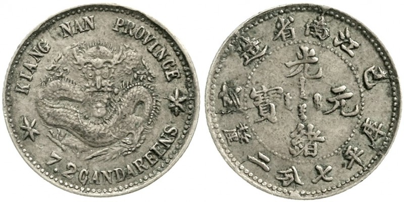 CHINA und Südostasien China Qing-Dynastie. De Zong, 1875-1908
10 Cents Jahr Chi...