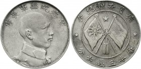 CHINA und Südostasien China Republik, 1912-1949
1/2 Dollar (1/2 Yuan) o.J. (1916). Provinz Yunnan. General Tang Chi Yao rechts.
sehr schön, selten