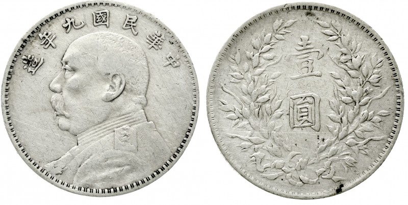 CHINA und Südostasien China Republik, 1912-1949
Dollar (Yuan) Jahr 9 = 1920. Pr...