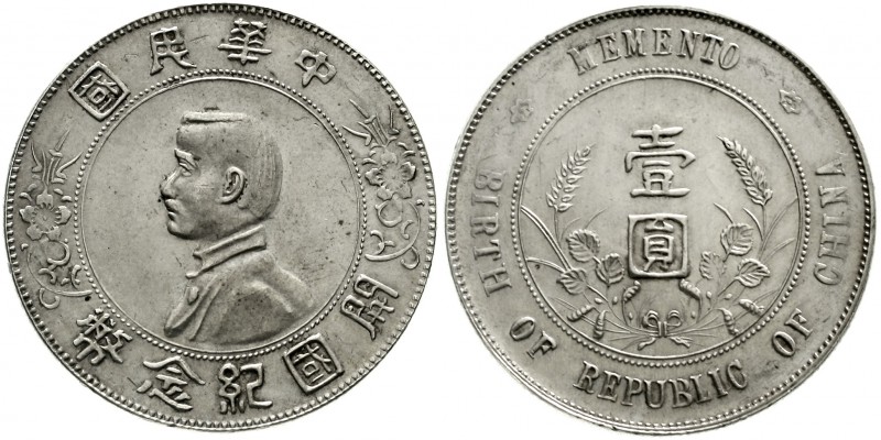 CHINA und Südostasien China Republik, 1912-1949
Dollar (Yuan) o.J., geprägt 192...