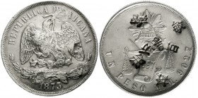 CHINA und Südostasien China "Bang Yang"
Mexiko Peso 1873 MoM, Mexico City, mit 7 großen Chopmarks.
vorzüglich