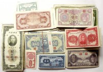 CHINA und Südostasien China Banknoten
Über 400 Banknoten dabei viele aus den Jahren 1930 bis 1940. Bitte besichtigen.
untersch. Erhaltungen