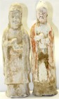 CHINA und Südostasien China Varia
Paar von 2 Terrakotta-Skulpturen, wohl 19. Jh. 2 Mönche mit Kapuzengewändern, die Fäuste übereinandergelegt. Höhe j...