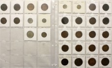 CHINA und Südostasien China Lots bis 1949
30 geprägte Kupfer-/Messing-/CuNi-Münzen der späten Qing und der Republik. Alle in Rähmchen bestimmt.
meis...