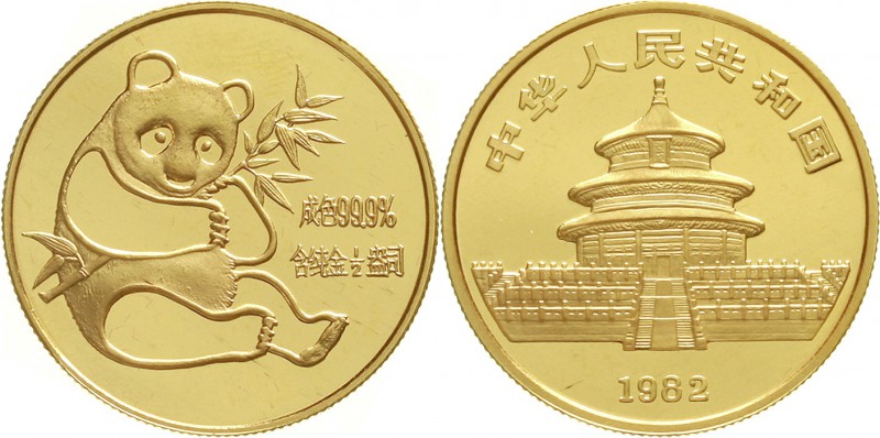 CHINA und Südostasien China Volksrepublik, seit 1949
1/2 Unze Panda GOLD 1982 (...