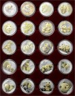 CHINA und Südostasien China Lots der Volksrepublik China
20 X 10 Yuan Panda Silber, jeweils mit Teilvergoldung: 2 X 2000 (jeweils etwas angelaufen) u...