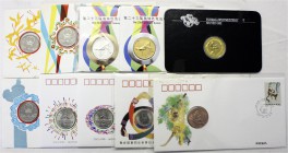 CHINA und Südostasien China Lots der Volksrepublik China
Yuan 1982 Fußball WM, dazu 9 Numis-/Medaillenbriefe.
Polierte Platte/Stempelglanz