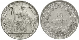 CHINA und Südostasien Französisch Cochinchina
10 Centimes 1879 A. sehr schön/vorzüglich