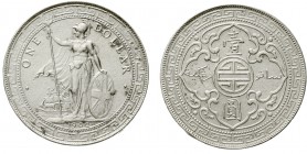 CHINA und Südostasien Großbritannien Tradedollars
Tradedollar 1902 B. sehr schön, Randfehler