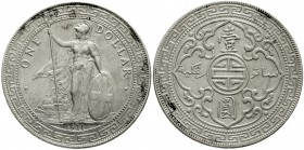 CHINA und Südostasien Großbritannien Tradedollars
Tradedollar 1911 B. sehr schön