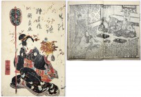 CHINA und Südostasien Japan Varia
Altes Holzdruckbuch, Kaei Jahr 6 = 1853. Autor: Ryuka-tei Tanekazu, Titel "Shiranui Monogatari" (über die Samurai u...