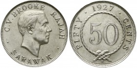 CHINA und Südostasien Malaysia Sarawak, 1863-1963
50 Cents 1927 H. sehr schön