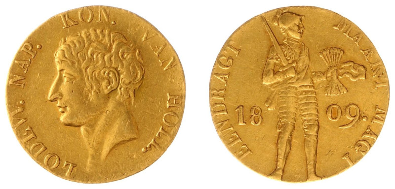 Koninkrijk Holland (Lodewijk Napoleon 1806-1810) - Gouden Dukaat 1809 - 2nd type...