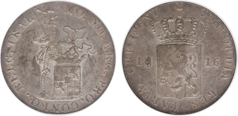 Koninkrijk NL Willem I (1815-1840) - 2½ Gulden of Zilveren Dukaat 1816 struck es...