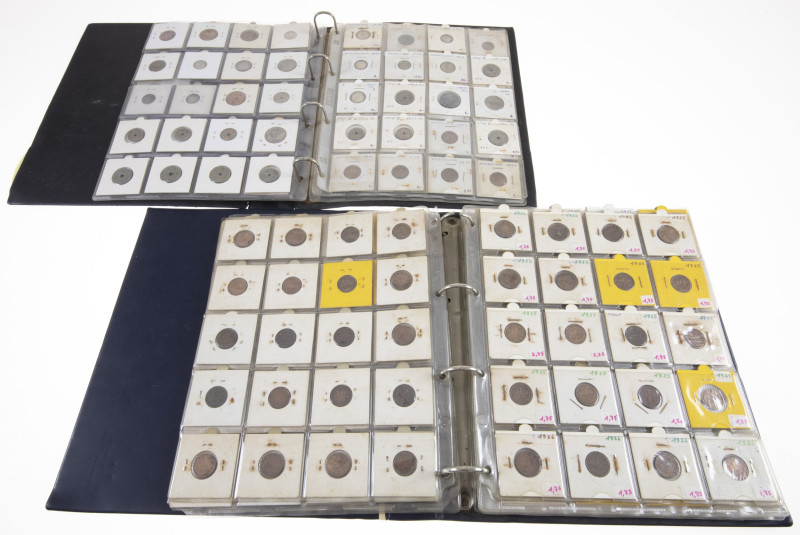 Coins Netherlands in albums - 2 albums with coins from The Netherlands a.w. some...