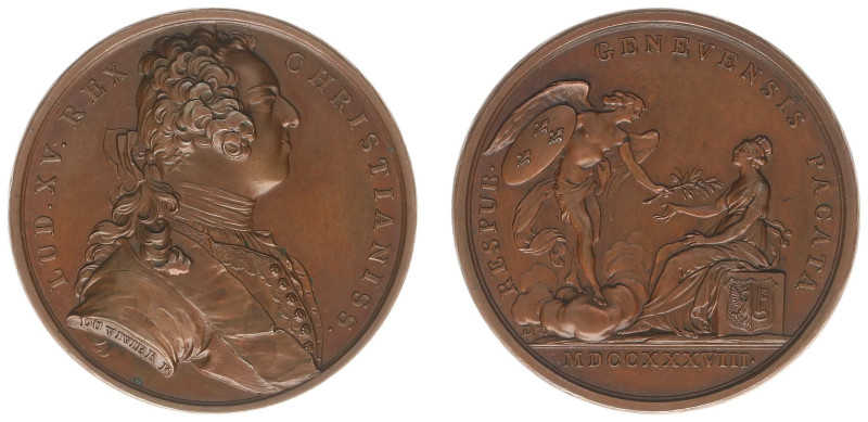 Collectie Penningen en Munten Dhr. H. van Osch - Pax in Nummis - 1738 - Medal 'P...