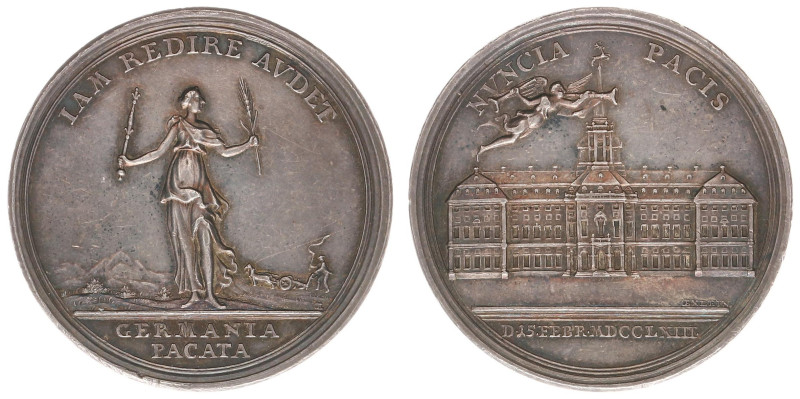 Collectie Penningen en Munten Dhr. H. van Osch - Pax in Nummis - 1763 - Medal 'P...