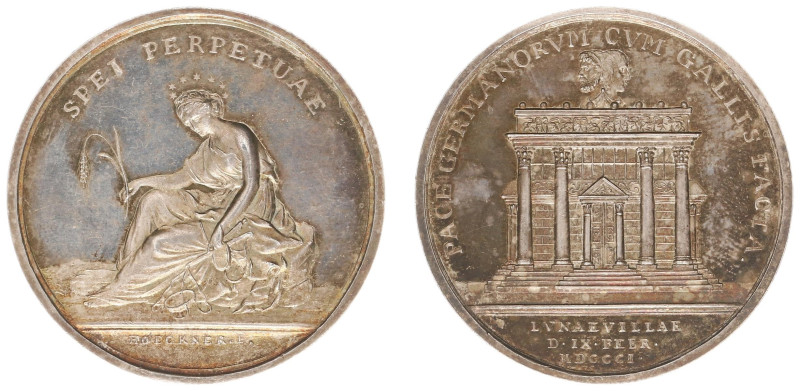 Collectie Penningen en Munten Dhr. H. van Osch - Pax in Nummis - 1801 - Medal 'P...