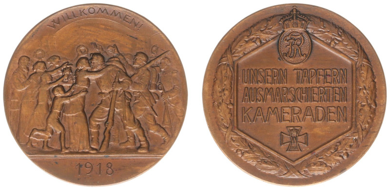 Collectie Penningen en Munten Dhr. H. van Osch - Pax in Nummis - 1918 - Medal 'E...