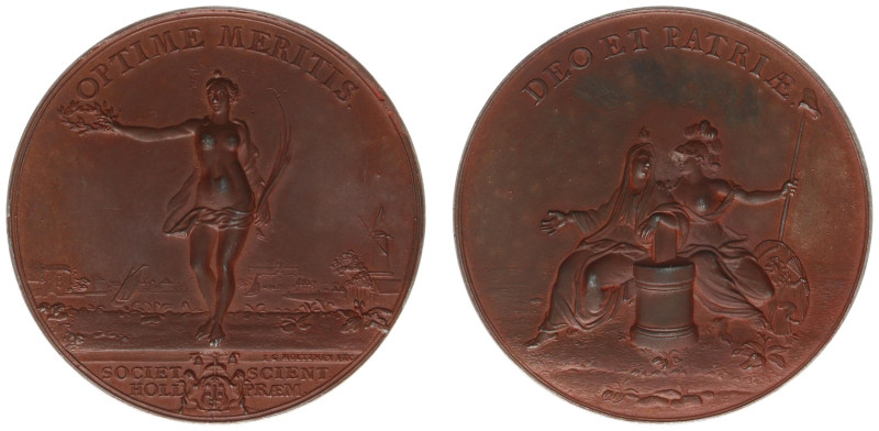 Historiepenningen - 1732/1831 Medal 'Prijspenning van de Hollandsche Maatschappi...