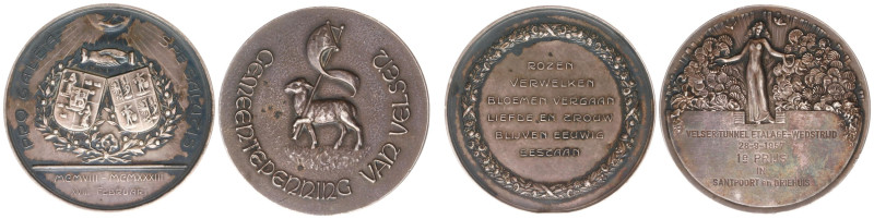 Historiepenningen - 1933 - Medal 'Penning voor een 25-jarig huwelijk op 18 febru...