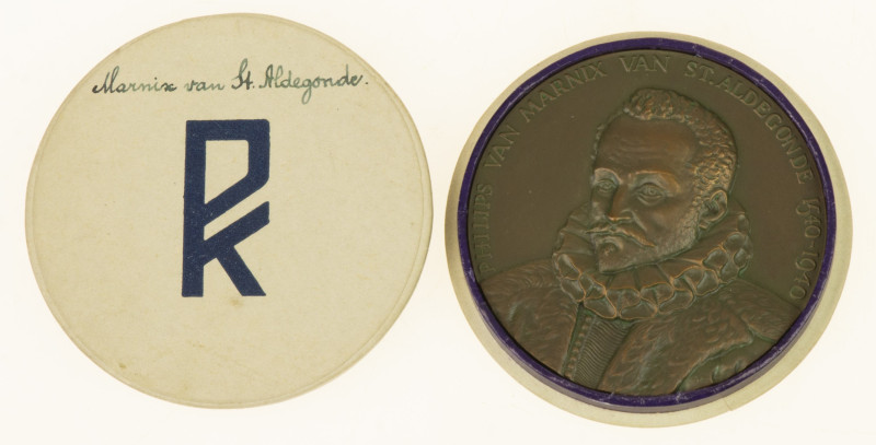 VPK-penningen - 1940 I - Medal 'Marnix van St. Aldegonde' by H.M. Wezelaar (KB.1...