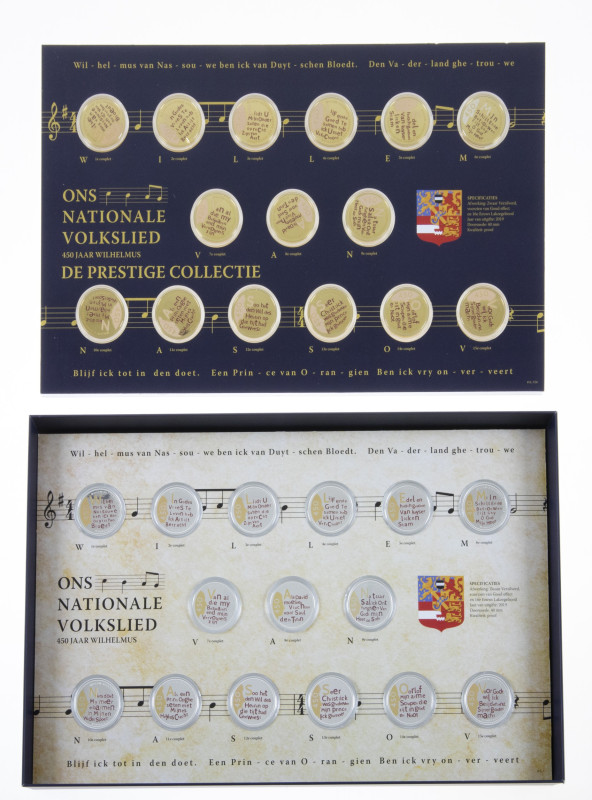 Medals in boxes - Netherlands - Collection 'Ons Nationale Volkslied', 30 pcs. - ...