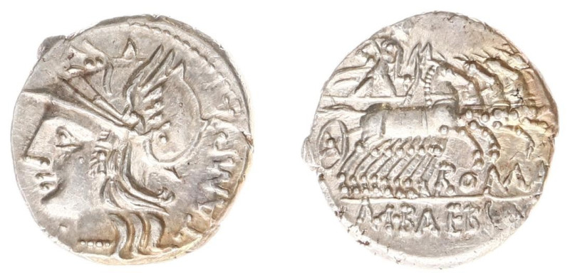 Later-Denarius Coinage (ca. 154-41 BC) - M. Baebius Q. f. Tampilus - AR Denarius...