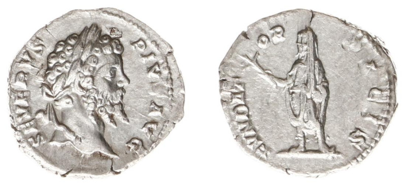 Roman Imperial Coinage - Septimius Severus (193-211) - AR Denarius (Rome AD 201,...