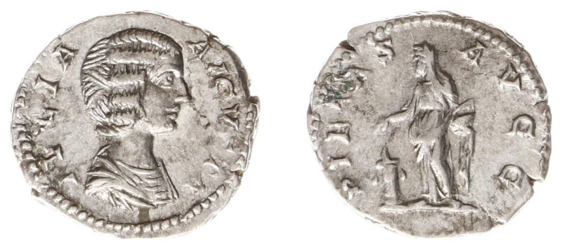 Roman Imperial Coinage - Julia Domna (+217) - AR Denarius (Rome AD 204, 2.87g) -...