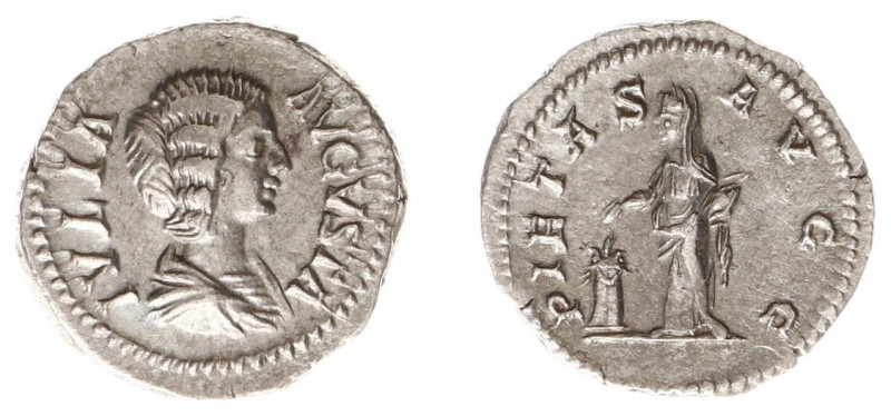 Roman Imperial Coinage - Julia Domna (+217) - AR Denarius (Rome AD 204, 2.12g) -...