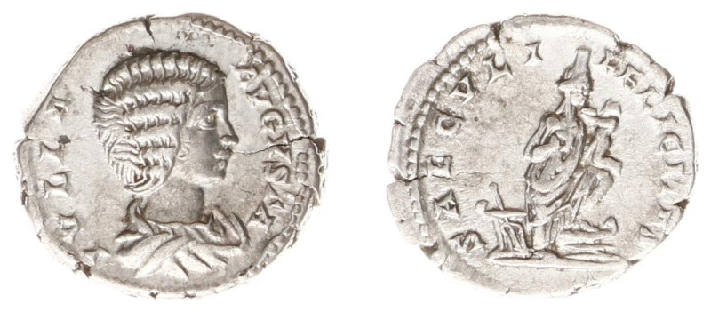 Roman Imperial Coinage - Julia Domna (+217) - AR Denarius (Rome AD 201, 3.09g) -...