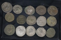 Ancient coins in lots - Roman coinage - A small but nice collection of Roman Antoniniani: Probus (3), Caracalla, Valerianus (2), Salonina, Traianus De...